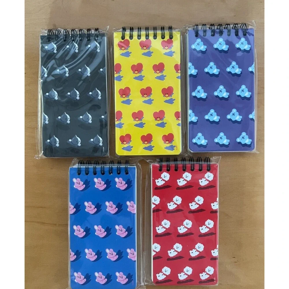 NEW! BTS BT21 Official Authentic Goods Spring‎ Notebook 5Set